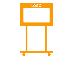 An outline drawing of menu case